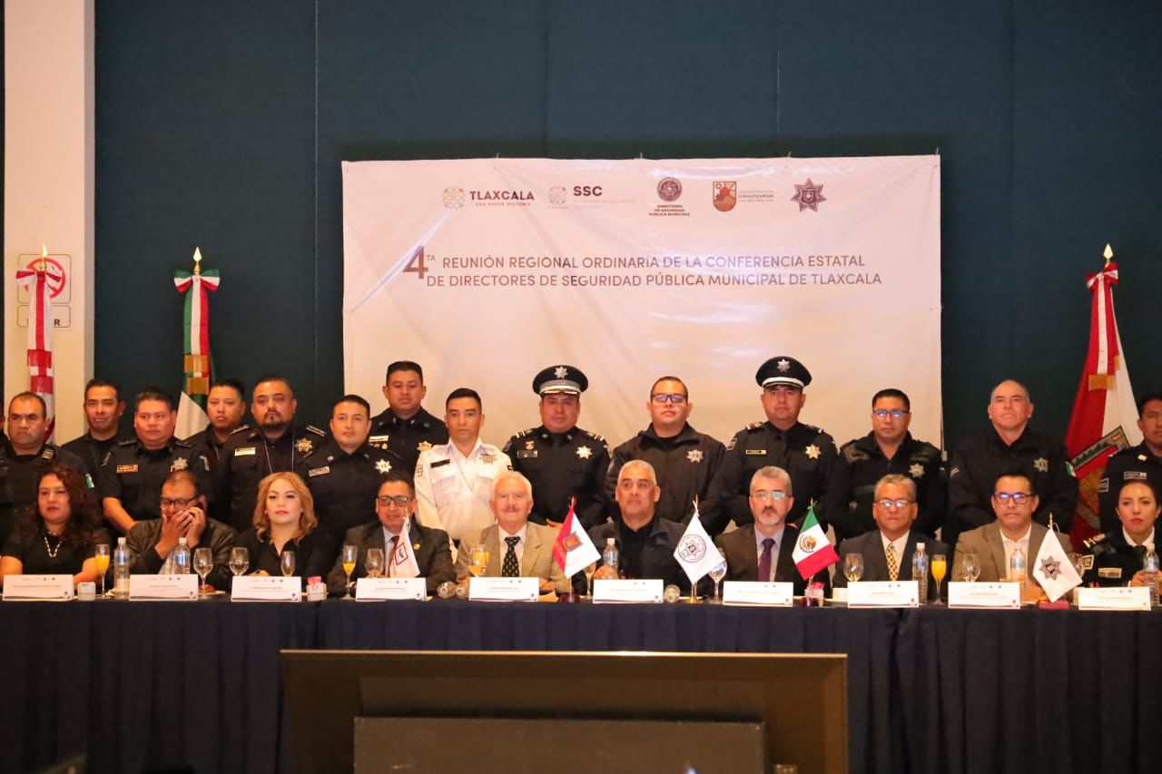 Chiautempan sede de la 4ta. Reunión Regional de la Conferencia Estatal de Directores de Seguridad Pública Municipal